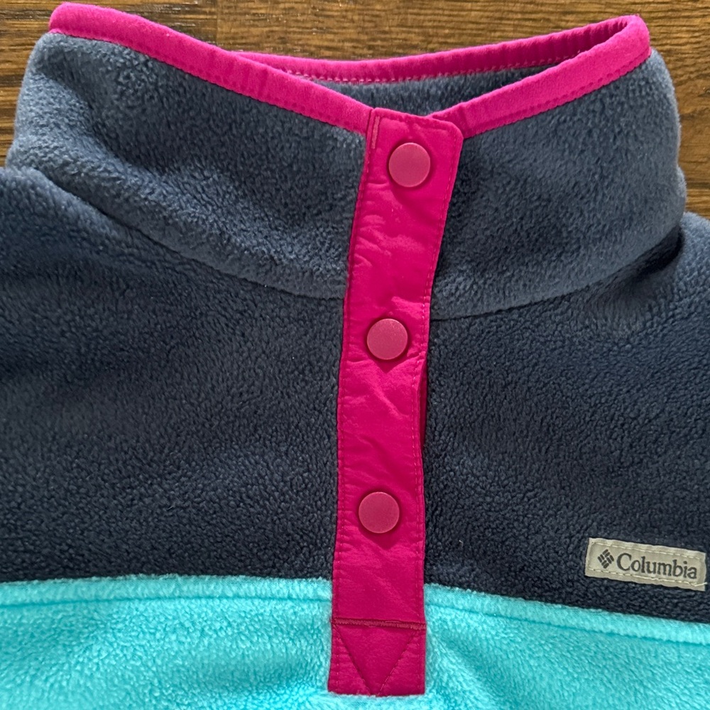 Columbia Girls Fleece ColorBlock Jacket - Picture 3 of 7